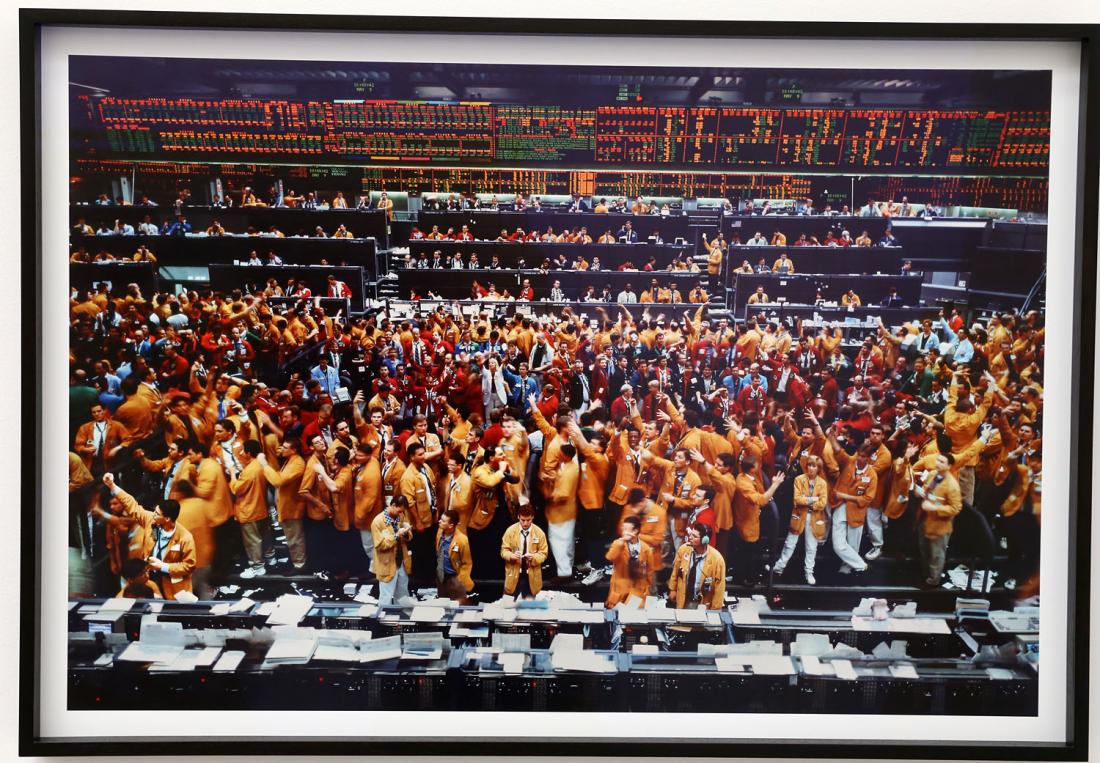 Andreas Gursky. Chicago Mercantile Exchange, 1997. Installation at the 2015 Venice Art Biennale. Andreas Gursky. Chicago Mercantile Exchange, 1997. Installation at the 2015 Venice Art Biennale.