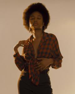 A portrait of a woman.