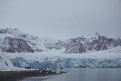 A picture of icy mountains.