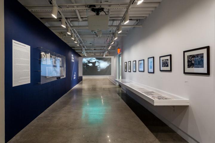 The inside of an art museum.