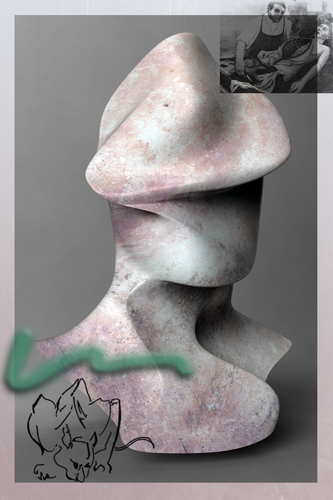 Image of an antique sculpture